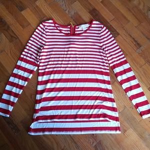 Red & white Michael Kors longsleeved shirt